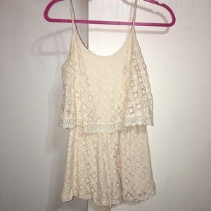 Crochet inspired romper